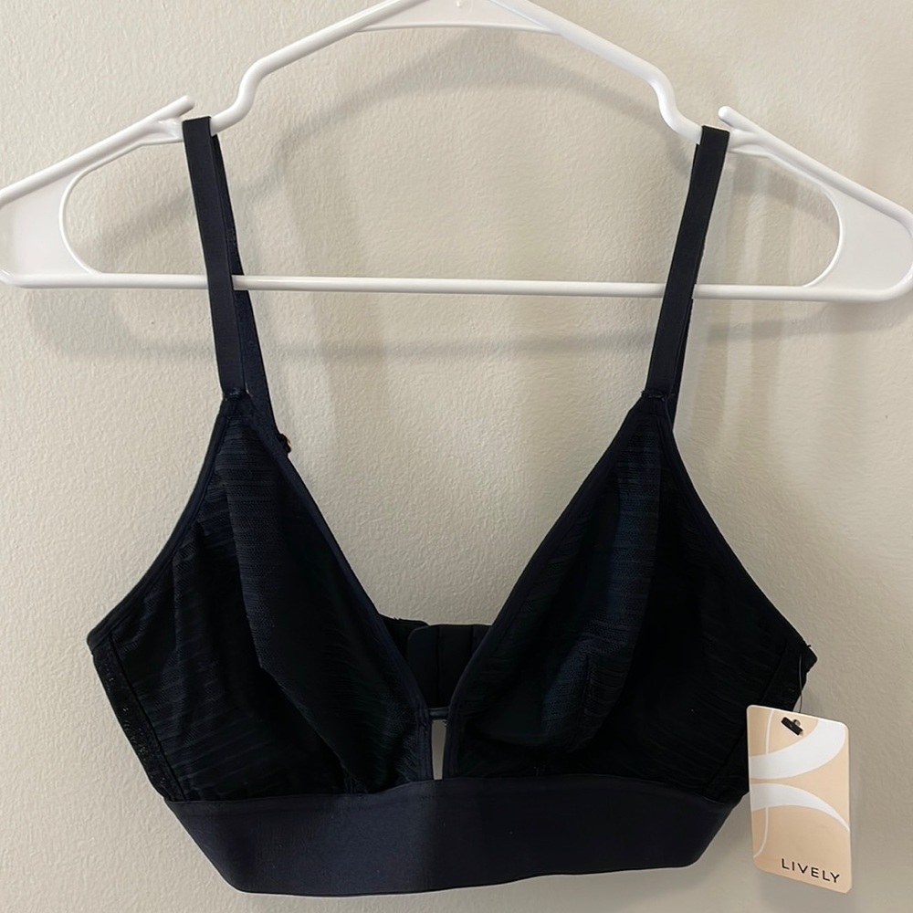 Lively NWT unlined black bralette